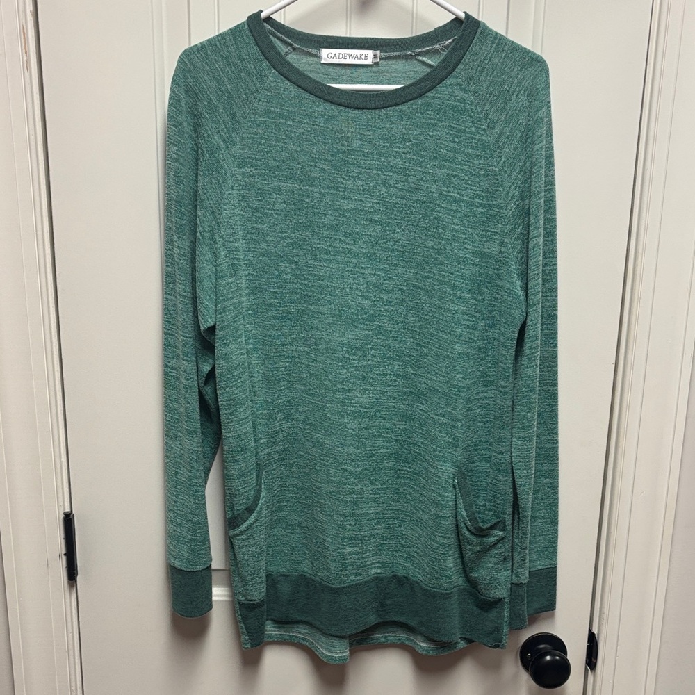 Green Women's Tunic Top